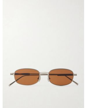 Brunello Cucinelli Square-Frame-Tone And Acetate Sunglasses - Metallic