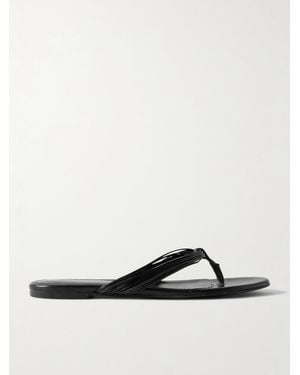 Proenza Schouler Cable Leather Flip Flops - White