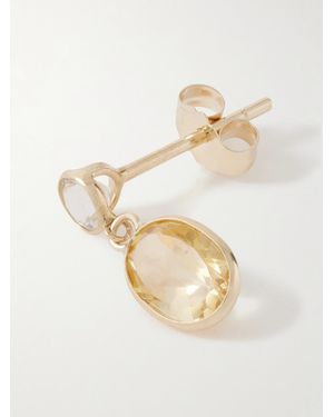 Loren Stewart Sunny 14-Karat, Sapphire And Citrine Single Earring - Metallic