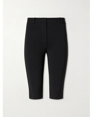 Magda Butrym Crepe Straight-Leg Capri Pants - Black