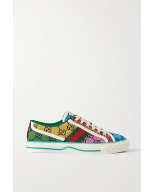 Gucci Tennis 1977 GG Multicolour Trainers - Yellow