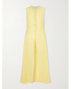 LeKasha Linen Maxi Dress - Yellow