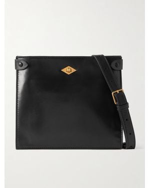 Metier Stowaway Leather Shoulder Bag - Black
