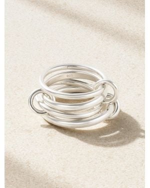 Spinelli Kilcollin Hyacinth Set Of Four Sterling Rings - Natural