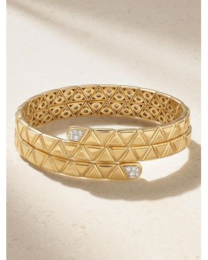 Marina B Triangolini Triple 18-Karat Diamond Bangle - Natural