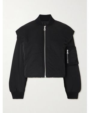 Jean Paul Gaultier Oversized Hooded Shell Bomber Jacket - Black