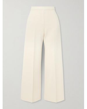 Theory Crepe Straight-Leg Trousers - Natural