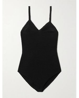 Dries Van Noten Knitted Cotton-Blend Bodysuit - Black