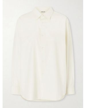 AURALEE Finx Cotton-Twill Shirt - White
