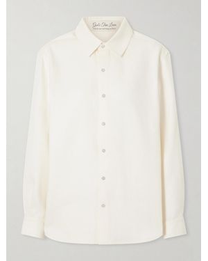 God's True Cashmere Solid Linen Shirt - Natural