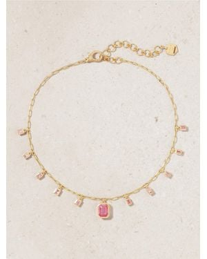 SHAY 18-Karat Rose, Sapphire And Diamond Necklace - Natural