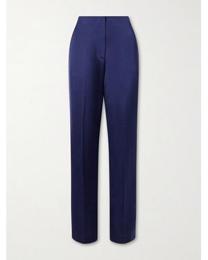 TOVE Paule Dupioni Wide-Leg Pants - Blue