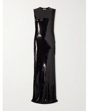 Christopher Esber Opaline Cutout Sequined Jersey Maxi Dress - Black