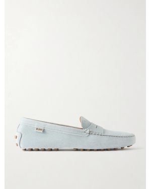 Tod's Gommino Suede Loafers - White