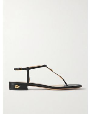 Jennifer Chamandi Pietro 20 Leather Sandals - Black
