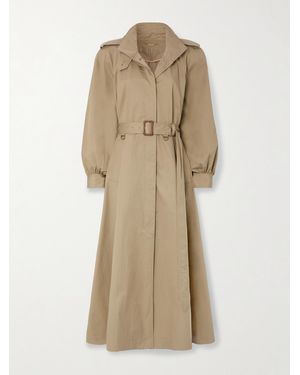 Chloé Belted Cotton-Gabardine Trench Coat - Natural