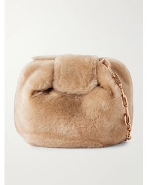 Gabriela Hearst Soft Demi Shearling Clutch - Natural