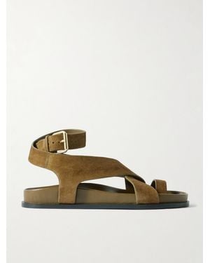 A.Emery Jalen Suede Sandals - Metallic
