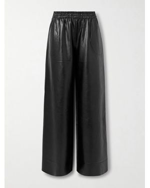 Norma Kamali Pantalon Large Elephant - Noir