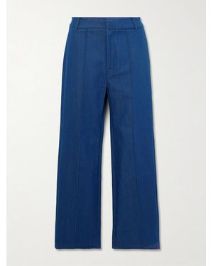 D'Estree Yoshitomo Denim Straight-Leg Pants - Blue