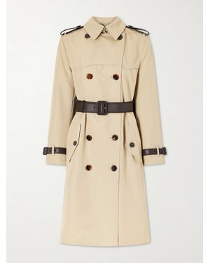 Burberry Foxfield Silk And Cotton-Blend Trench Coat - Natural
