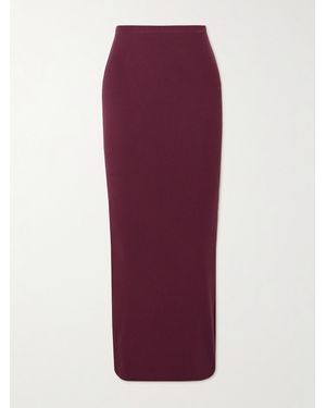 Skims Soft Lounge Ribbed Stretch-Modal Maxi Skirt - Purple
