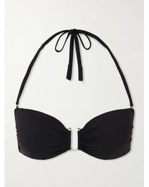 Max Mara Beachwear Amelia Bandeau Bikini Top - Black