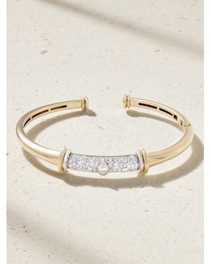 L'Atelier Nawbar Warrior Armspange Aus 18 Karat Weiß- Und Gelbgold Mit Diamanten - Natur