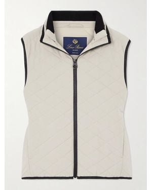 Loro Piana Rocky Steppweste Aus Wattiertem Shell - Blau