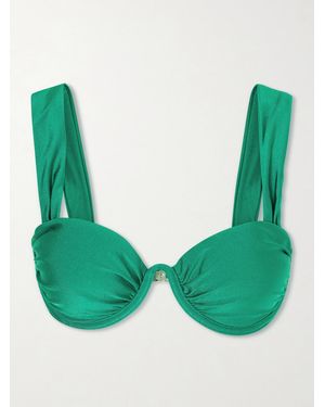 Jonathan Simkhai Anniston Bikini Top - Green