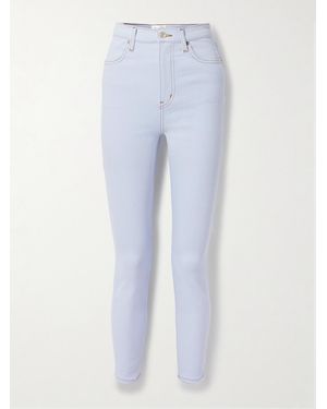 FRAME Carolina Herrera The Taper High-Rise Skinny Jeans - Blue