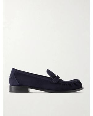 Ferragamo Maryan Suede Loafers - Blue
