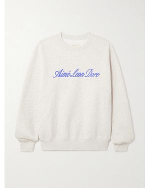 Aimé Leon Dore Sweat En Jersey De Coton Imprimé - Neutre