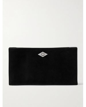 Metier Ease Suede Clutch - Black
