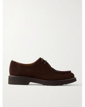 Church's Nelly Wool-Trimmed Suede Brogues - Brown