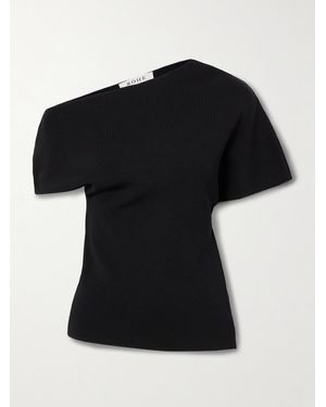 Rohe Asymmetric Jersey Top - Black