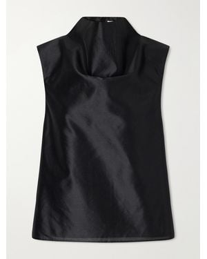 Almala Kiera Organza Top - Black