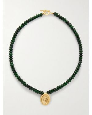 YSSO Aesop Jade Necklace - Metallic