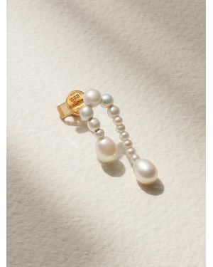 Sophie Bille Brahe Petite Splash Nuit 14-Karat Pearl Single Earring - Metallic