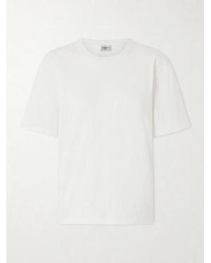 Saint Laurent T-Shirt Aus Baumwoll-Jersey - Weiß