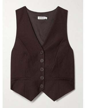 Jonathan Simkhai Deb Wool Vest - Purple