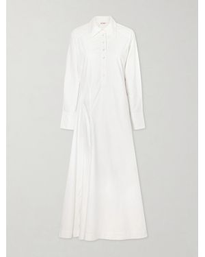 Rosie Assoulin Groovy Cotton-Poplin Maxi Dress - White