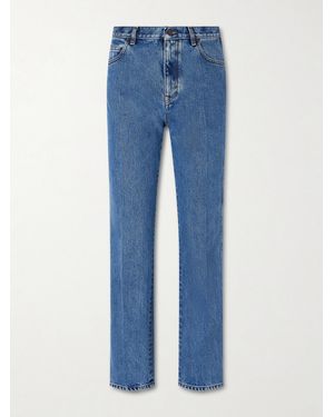 Loro Piana Brooke Cropped Mid-Rise Slim-Leg Jeans - Blue