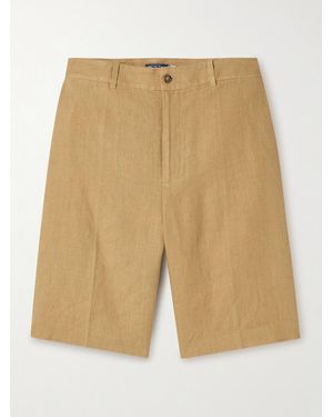 Polo Ralph Lauren Long Linen Shorts - Natural