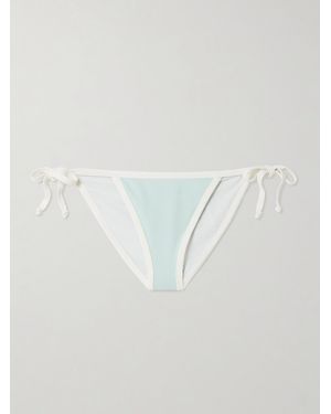Marysia Swim Porto Two-Tone Bikini Briefs - Blue
