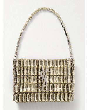 Saint Laurent Crystal Clutch - Metallic
