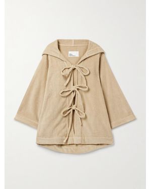 Lisa Marie Fernandez Hooded Cotton-Terry Coverup - Natural
