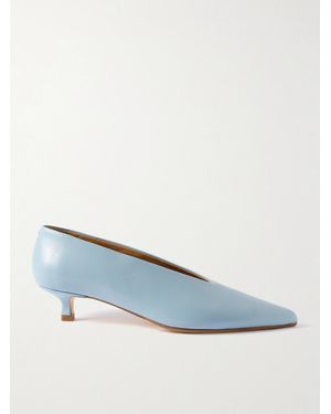 Aeyde Clara Leather Pumps - Blue