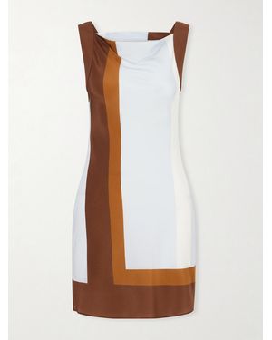 SIR. Marais Printed Silk Mini Dress - White