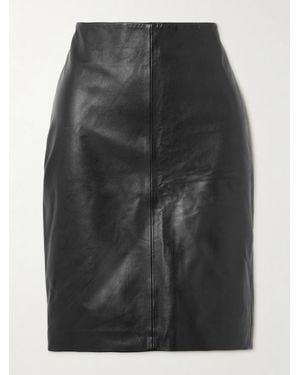 St. Agni Leather Skirt - Black